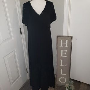 torrid black lace maxi dress